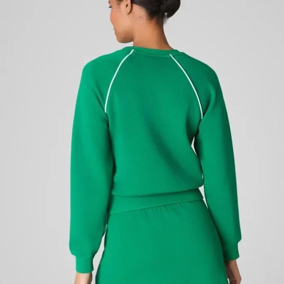 SPANX AIR PIQUE LONG SLEEVE CREWNECK TOP - Picture 2 of 4